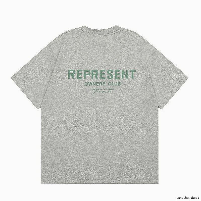 Represent Gray Style 801 Owners Club T-Shirt Casual Layering Logo