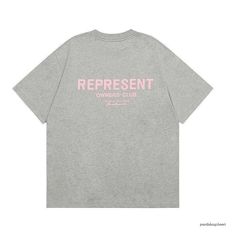 Represent Gray Style 868 Owners Club T-Shirt Layered Outfit Logo