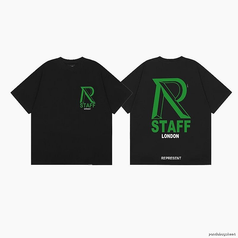 Represent STAFF High Street Black Short-sleeve T-shirt