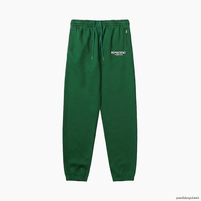 Represent Trendy Brand Casual Green Sweatpants
