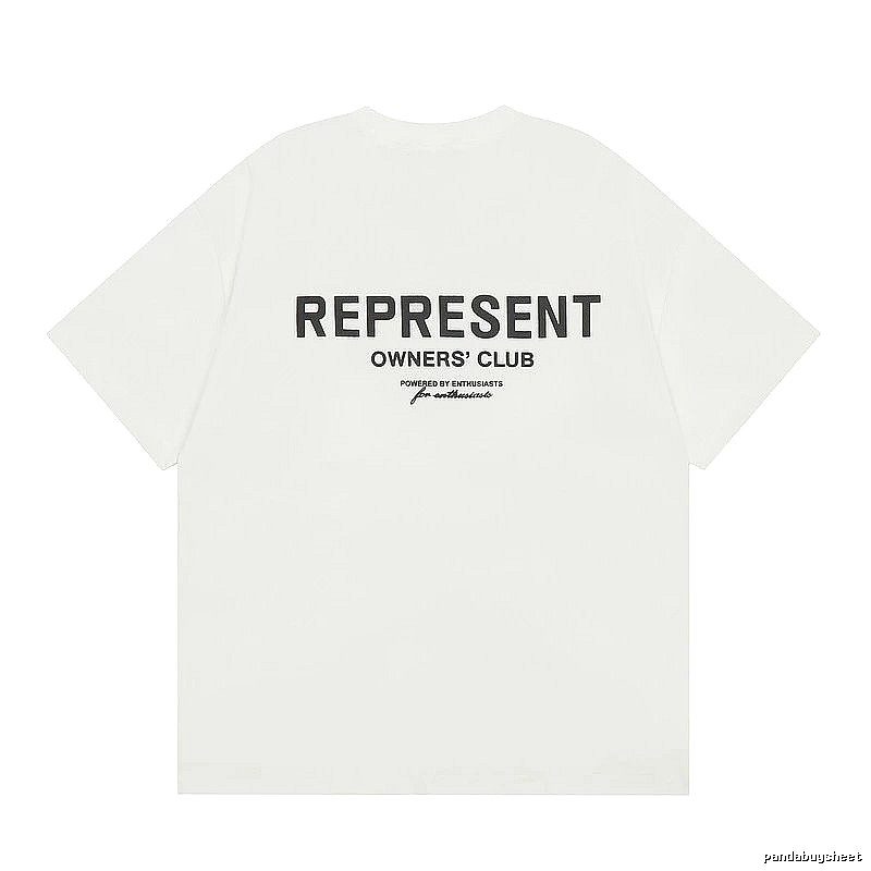 Represent White Style 801 Owners Club T-Shirt Color Pop Logo