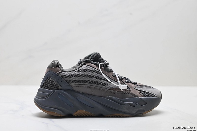 Retro-style Grey and Black Yeezy 700 Shoes