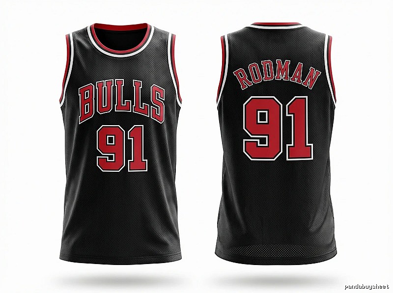 Retro-style jersey of Dennis Rodman of the Michael Jordan