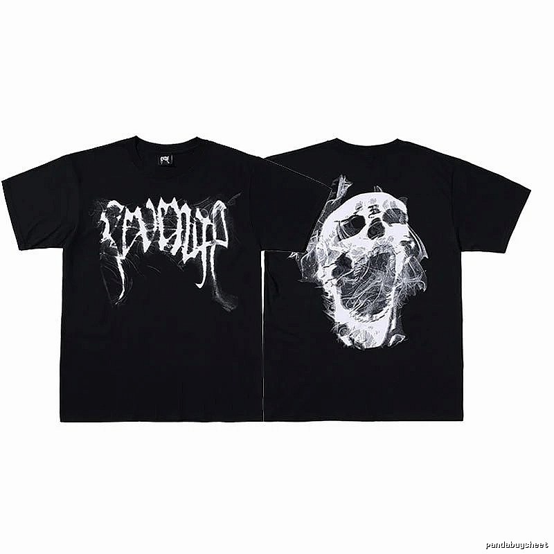 Revenge Black Skull Graphic T-Shirt Weekend Wear