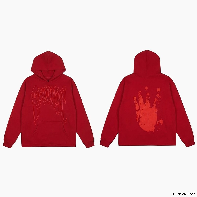 Revenge trendy and cool style red hoodie