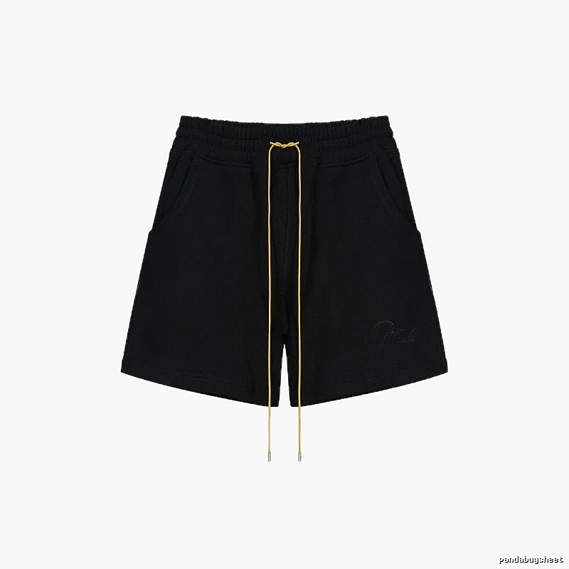RHUDE minimalist black shorts