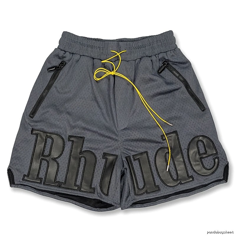 RHUDE sporty grey shorts