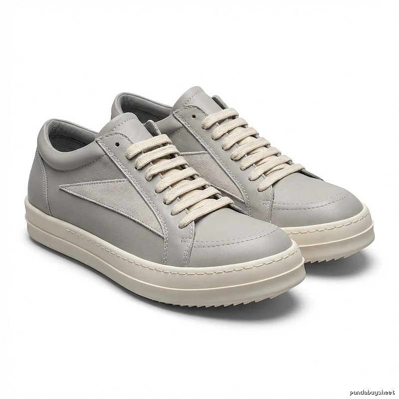 Rick Owens minimalist gray sneakers