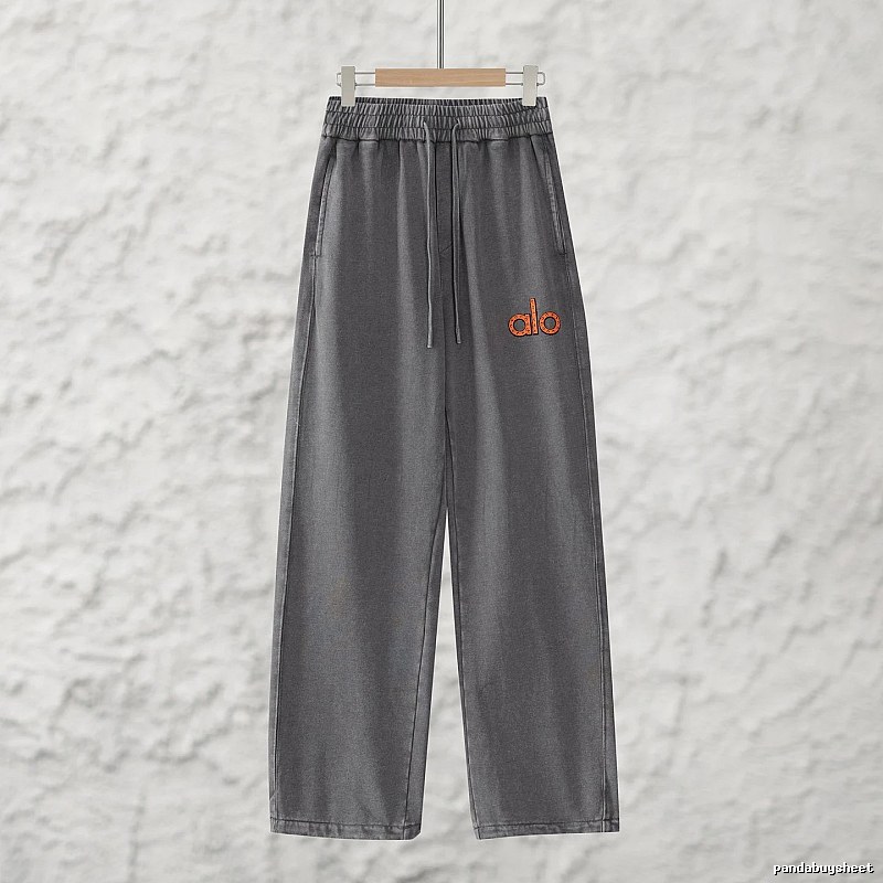 Signature Edit Alo Yoga Wide Lounge Pants - Gray