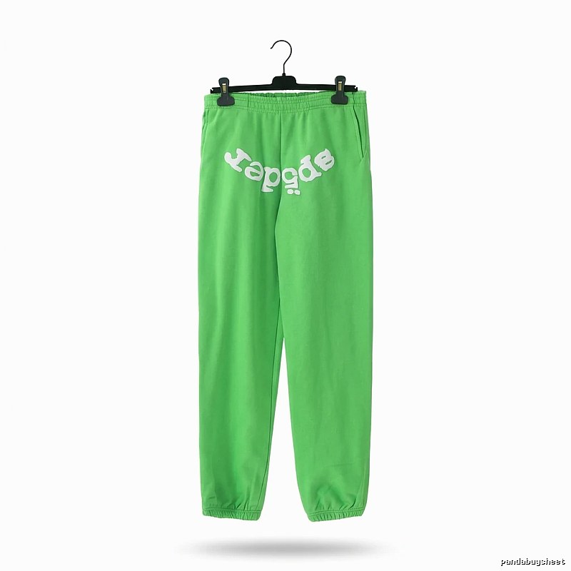 Sp5der Fluorescent Green Trendy Pants