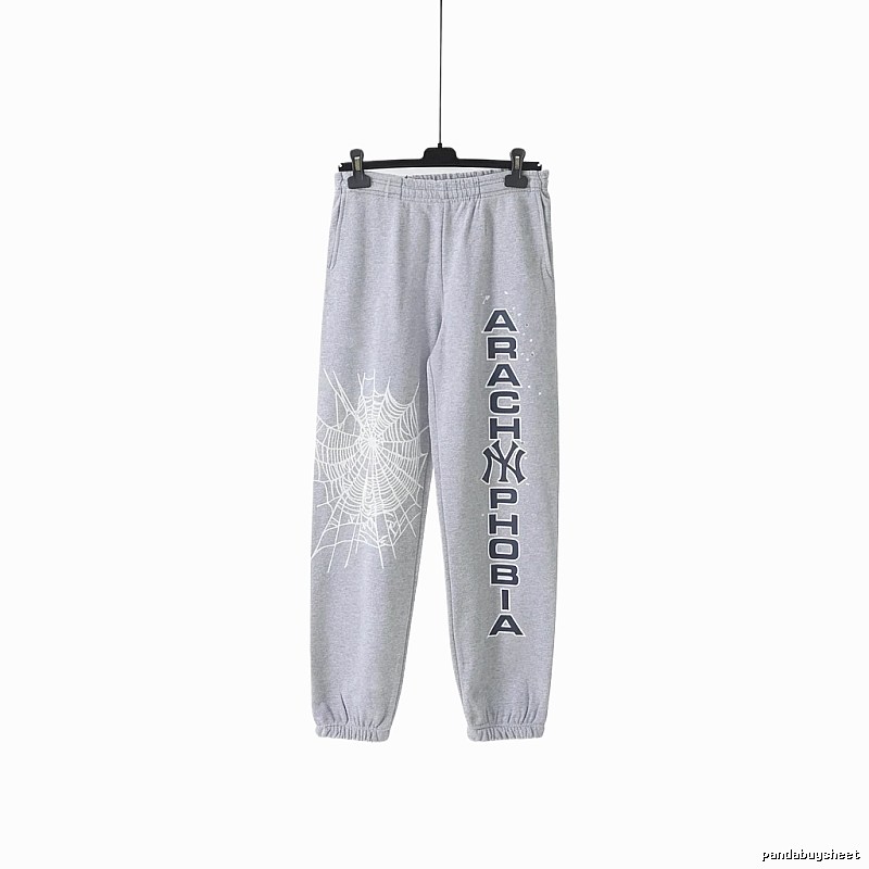 Sp5der Grey Trendy Sweatpants