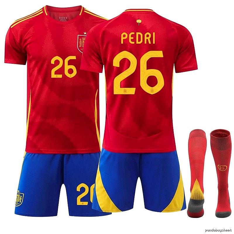 Spanish Pedri series red jerseys