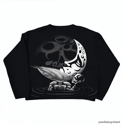 Sport Anime graphic sweater Black Knit Top for Warm Weather