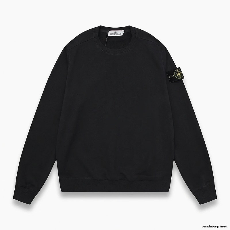Stone Island basic black sweatshirt