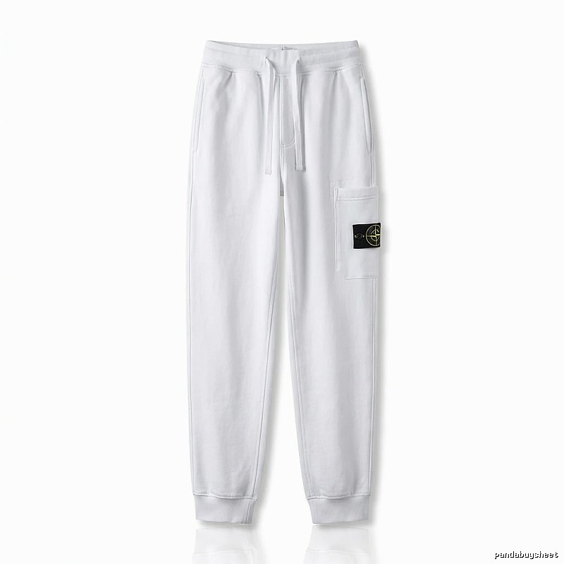 Stone Island basic casual white sweatpants