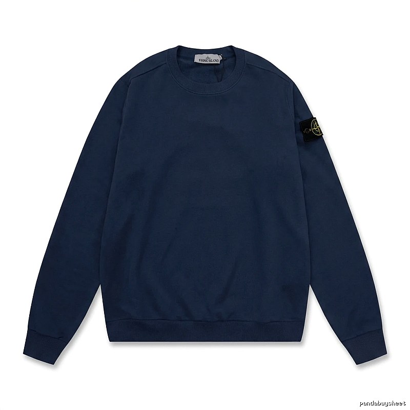 Stone Island basic dark navy blue sweatshirt