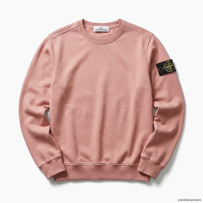 Stone Island basic simple style pink sweatshirt