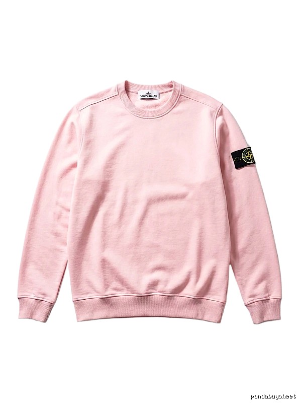 Stone Island Basic Style Simple Wind Pink Sweatshirt