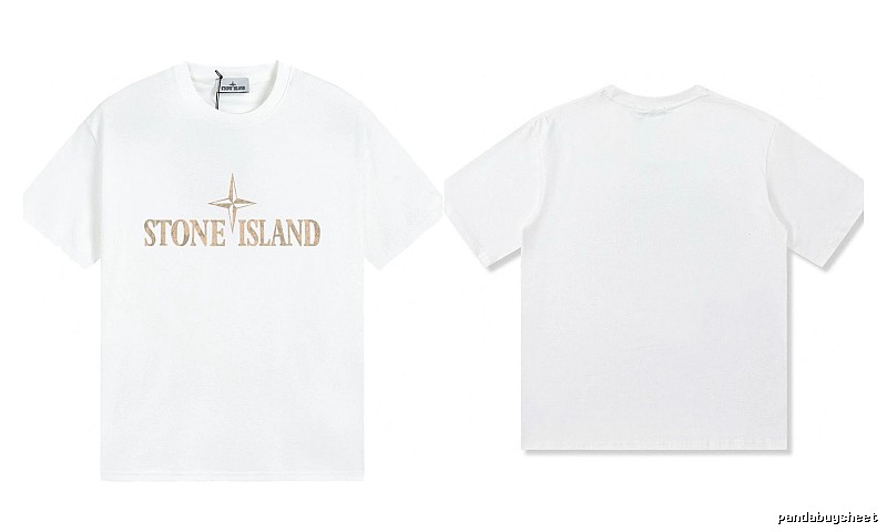 Stone Island Classic Street Style White Short Sleeve T-Shirt