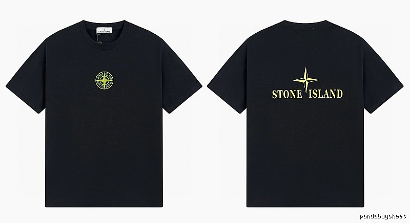 Stone Island Compass Series Streetwear Black Short Sleeve T-Shirt