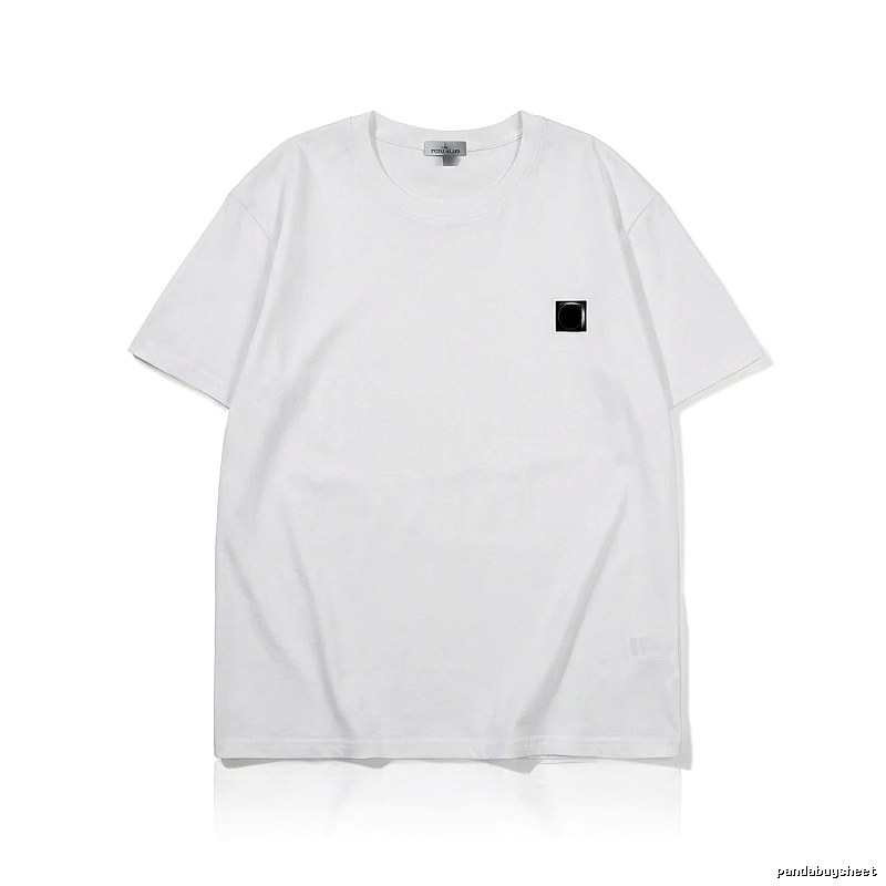 Stone Island minimalist style white T-shirt