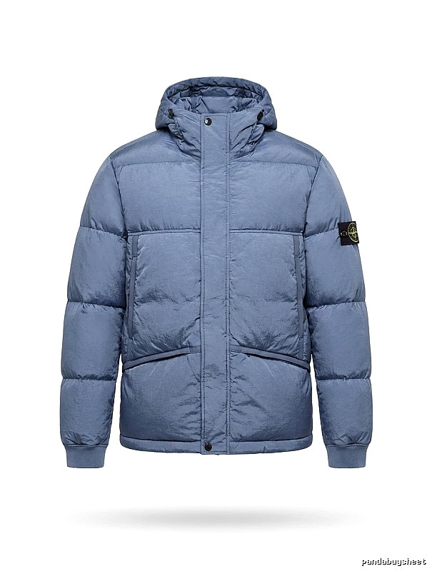 Stone Island series trendy brand light blue down jacket