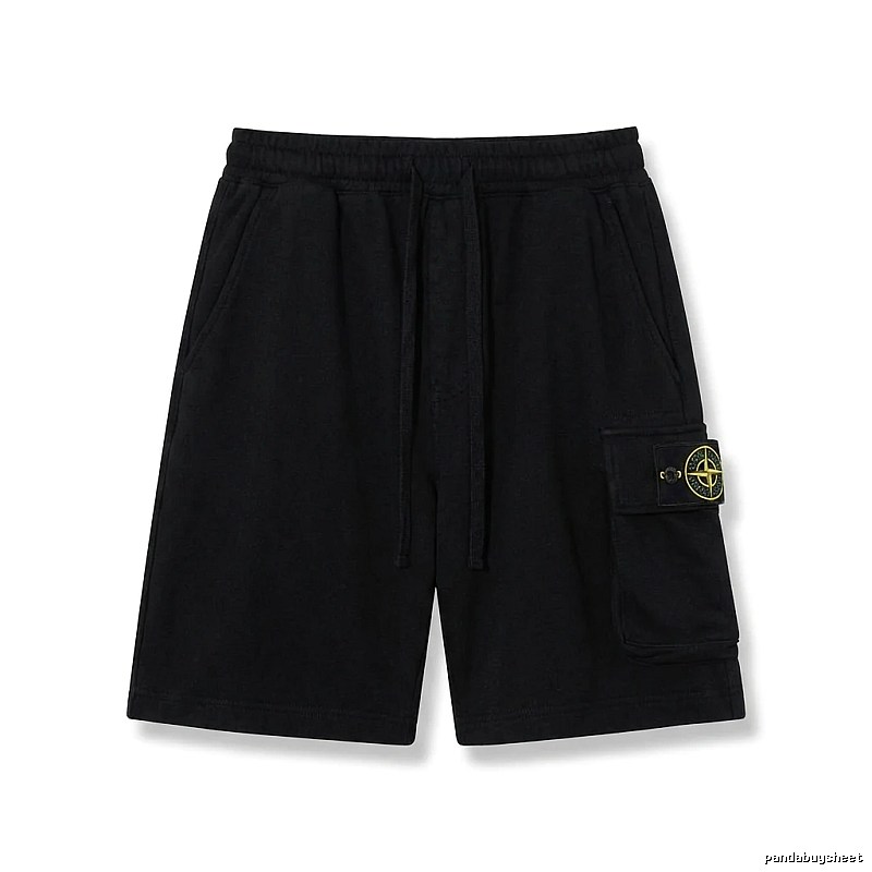 Stone Island work - style black shorts