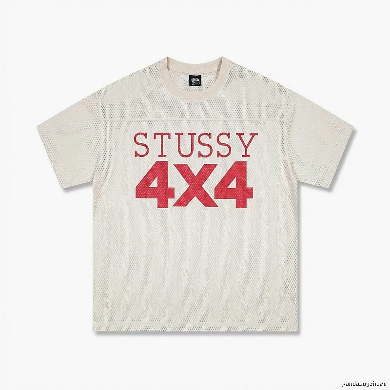 Stussy 4X4 Retro Style White T-shirt