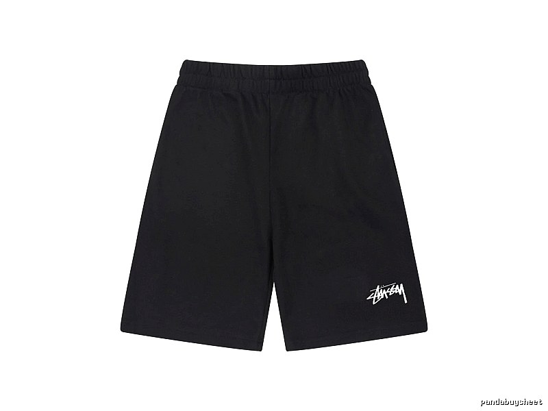 Stussy basic casual black shorts