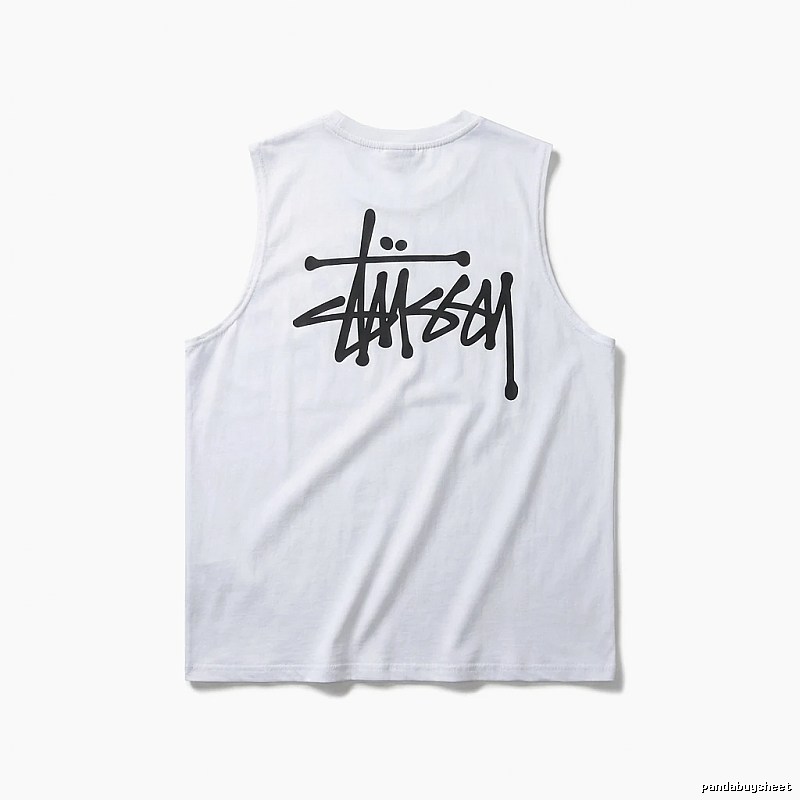 Stussy basic simple white vest