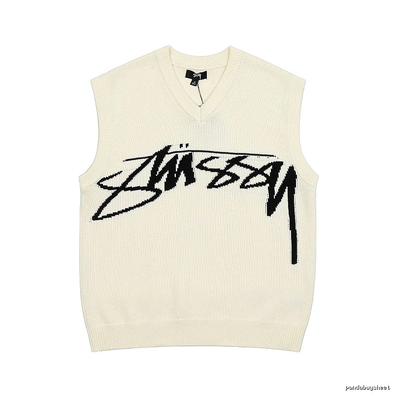 Stussy Beige Swirl Graphic SweatShirt Resort Wear