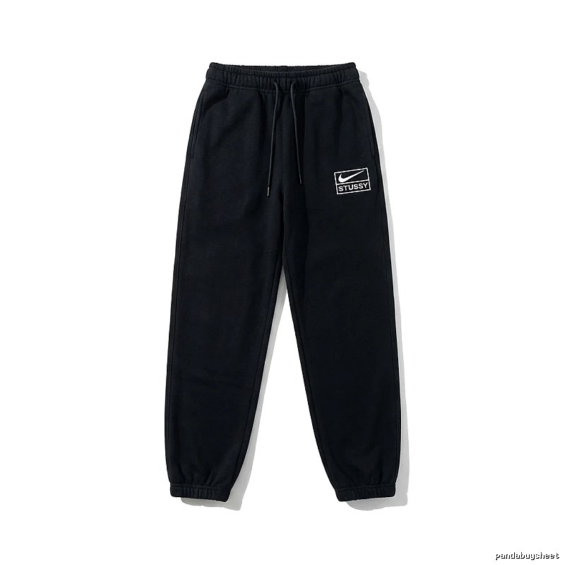 Stussy Co-branded Casual Black Sweatpants