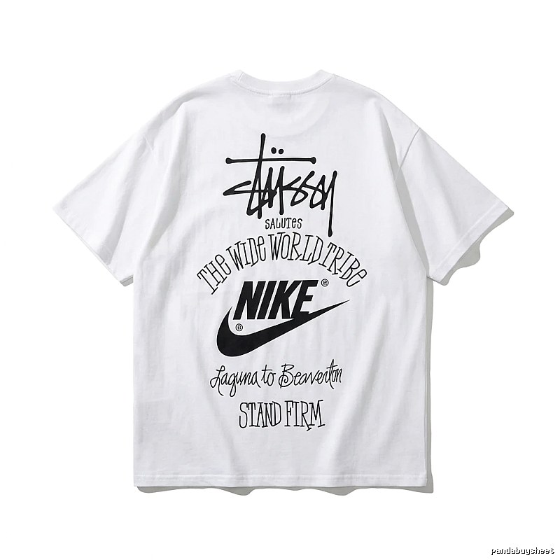 Stussy Co-branded Simple White T-shirt