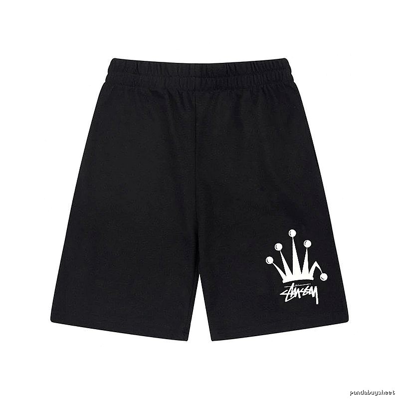 Stussy Crown Trendy Cool Black Shorts
