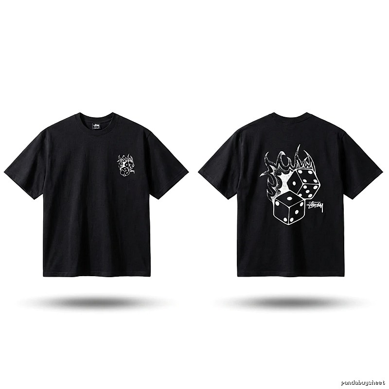 Stussy Dice Print Black T-shirt