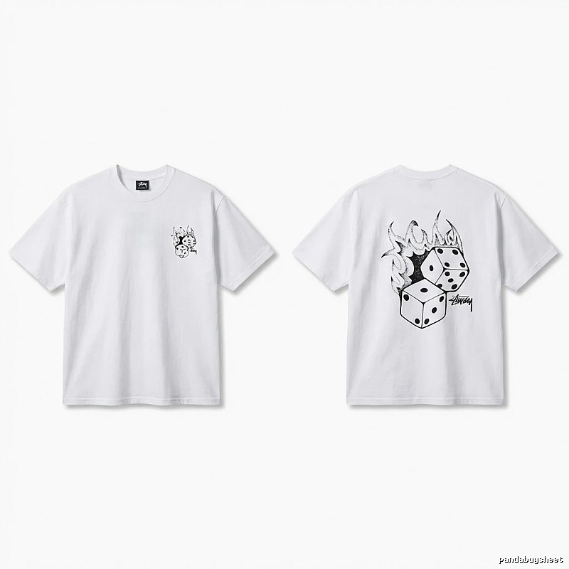Stussy Dice Print Style White T-shirt