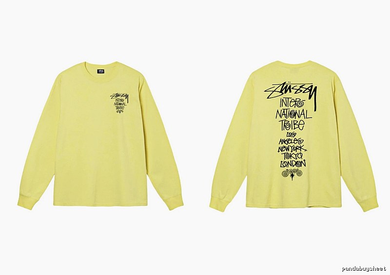Stussy International Tribal Style Yellow Long-sleeve