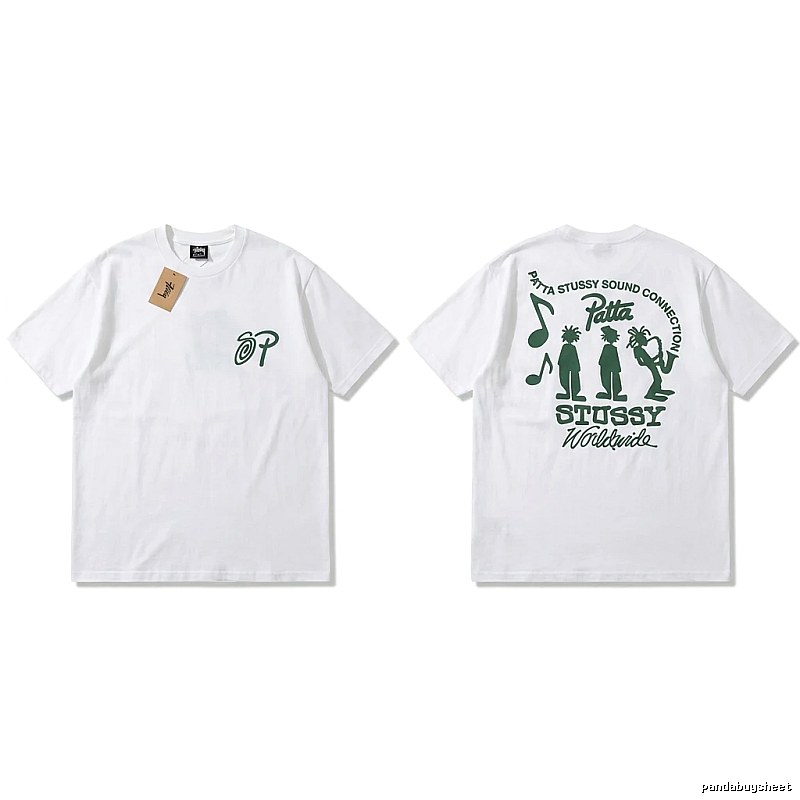 Stussy Music Print White T-shirt