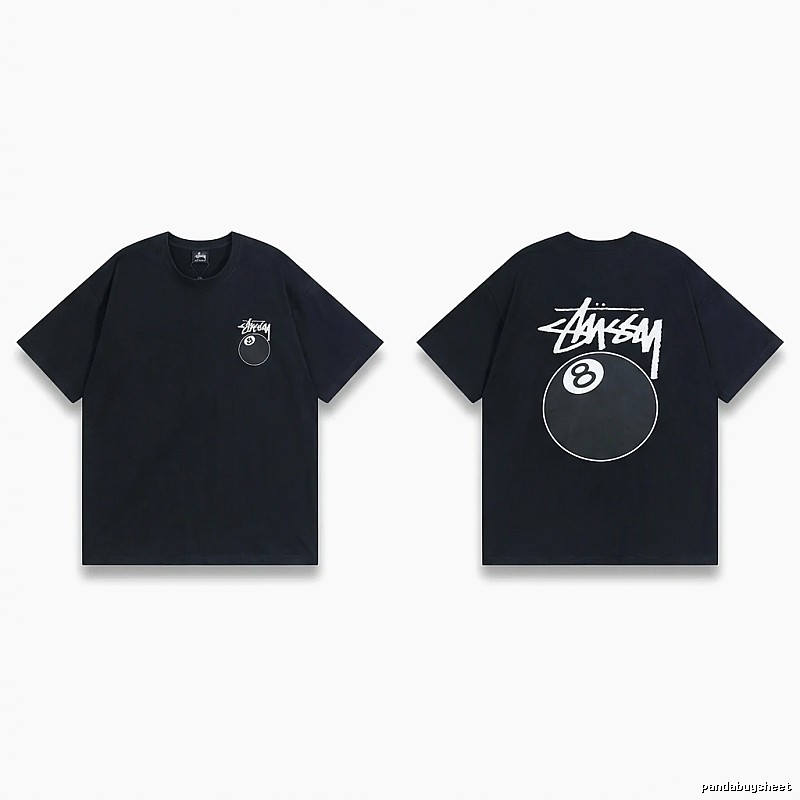 Stussy No.8 Ball Style Black T-shirt