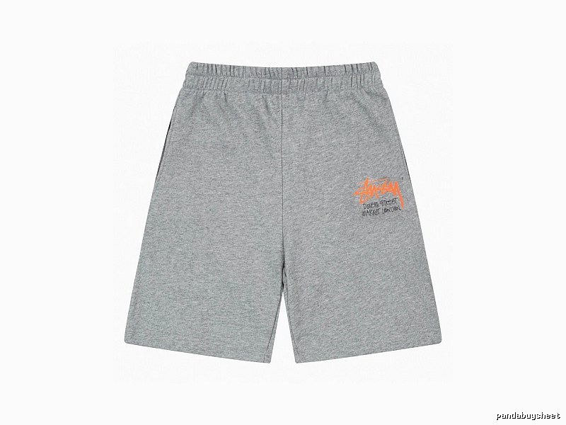 Stussy street-style grey shorts