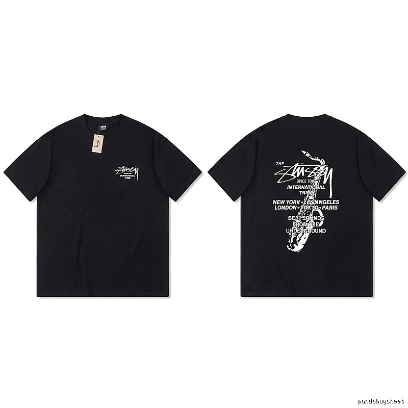 Stussy trendy and cool style black T-shirt