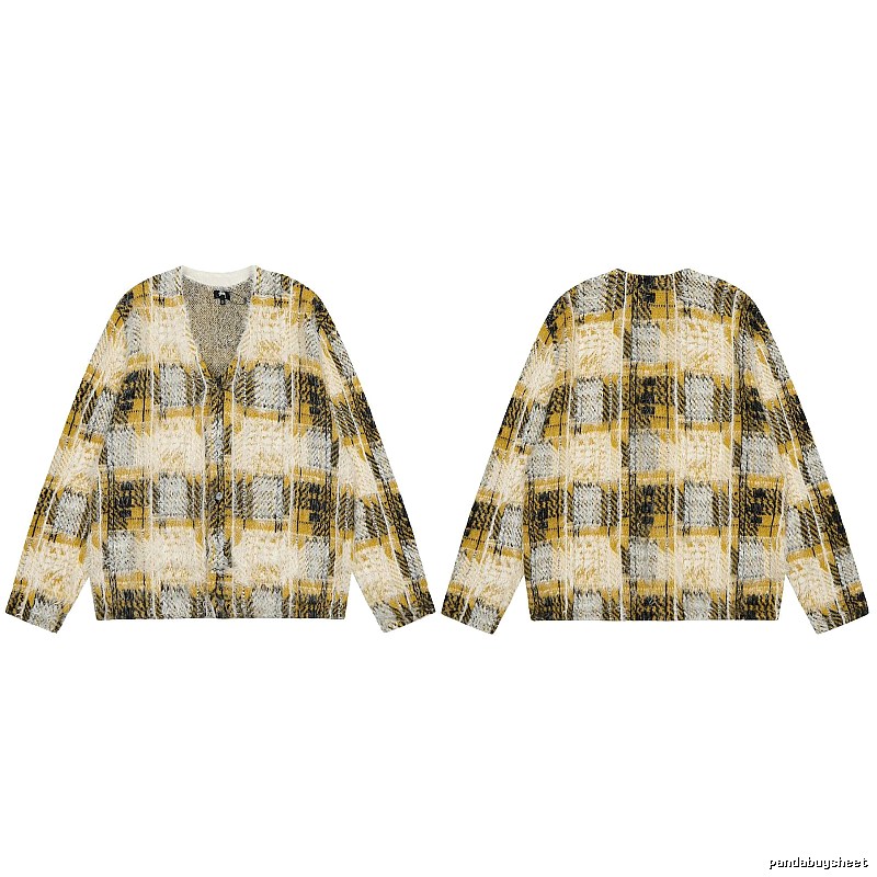 Stussy Yellow Swirl Graphic SweatShirt Warm Weather