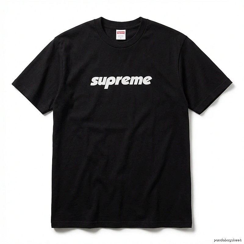 Supreme basic black T-shirt