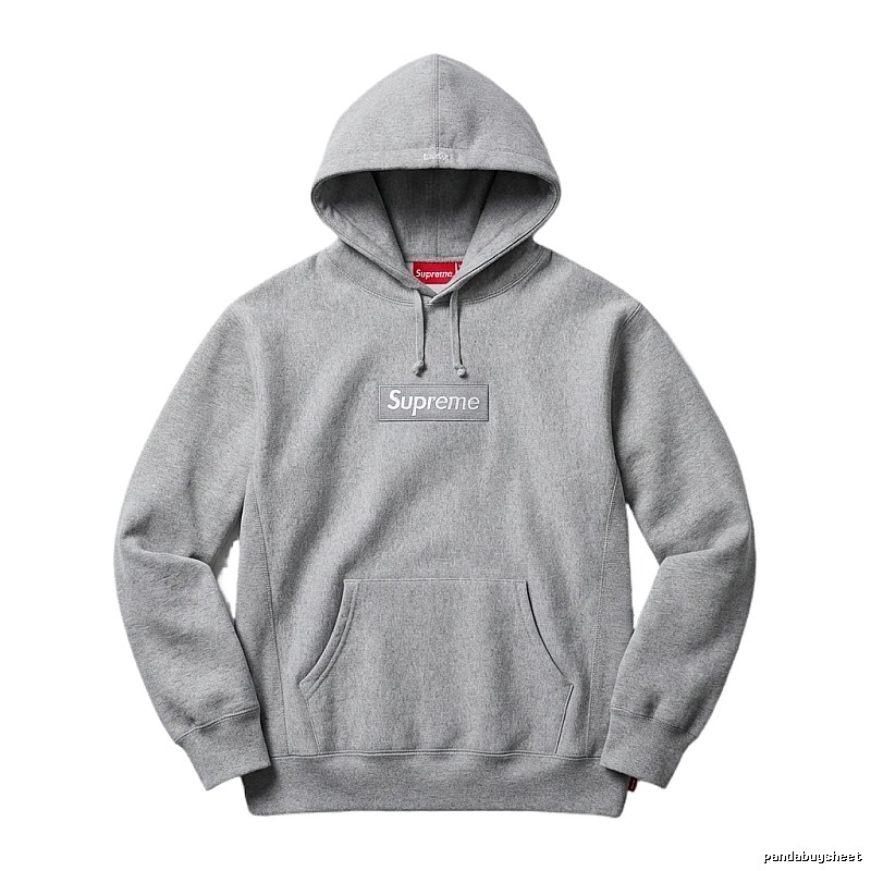 Supreme basic grey hoodie