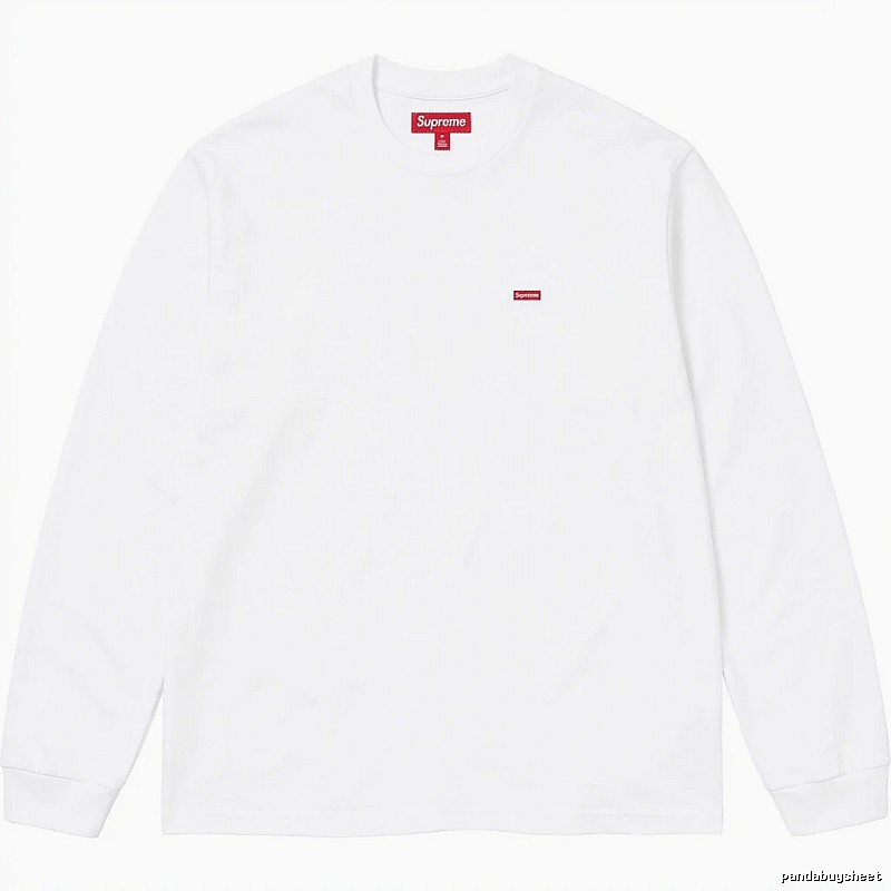 Supreme basic simple white long-sleeve