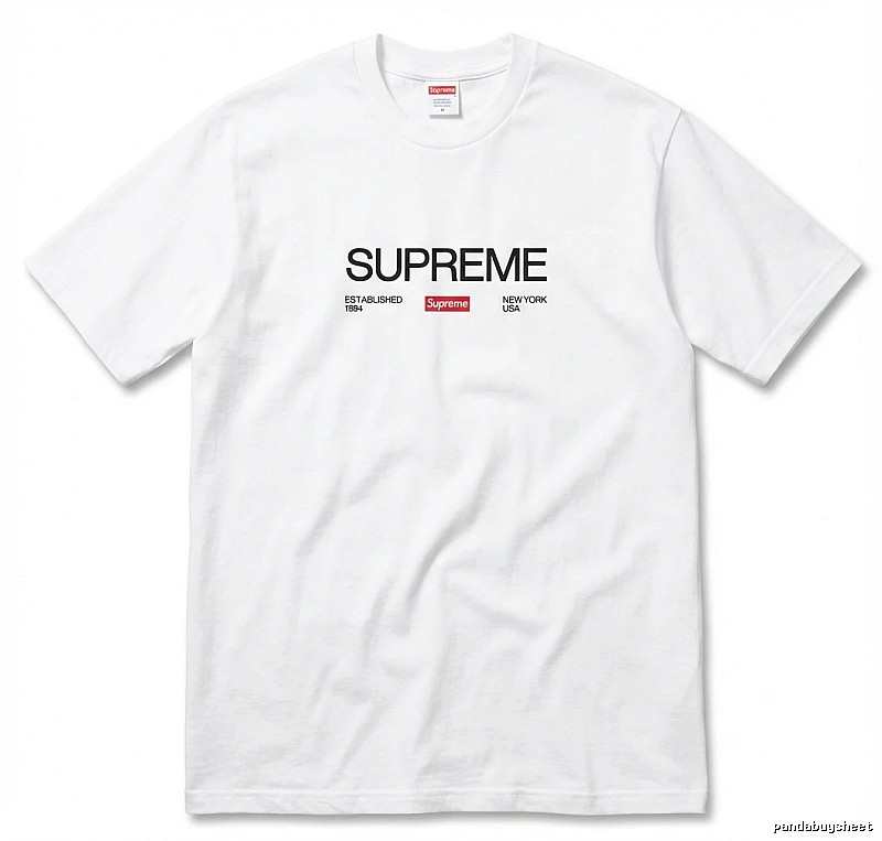 Supreme basic simple white T-shirt