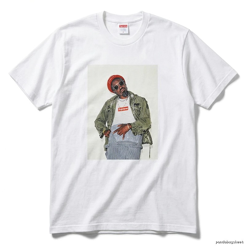 Supreme character print style white T-shirt