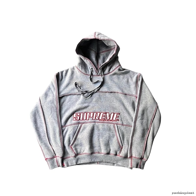 Supreme classic grey hoodie