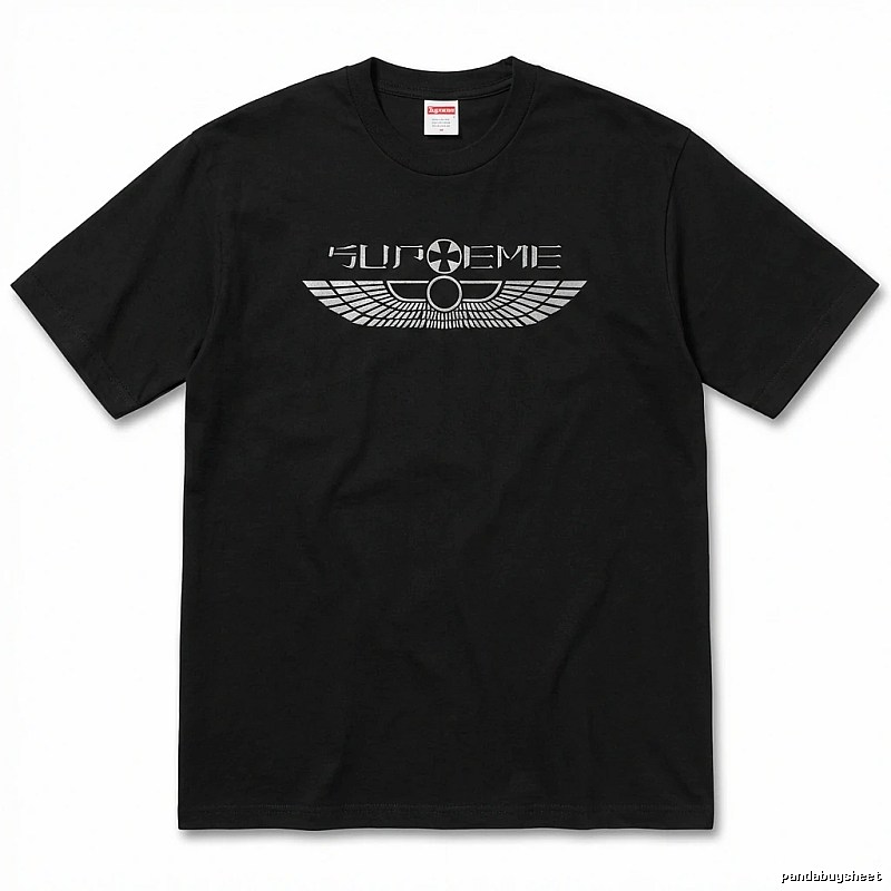 Supreme Flight Series Trendy Cool Black T-shirt