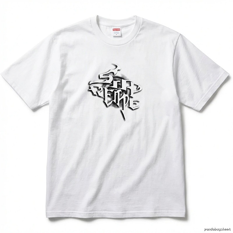 Supreme Gothic Style White T-shirt